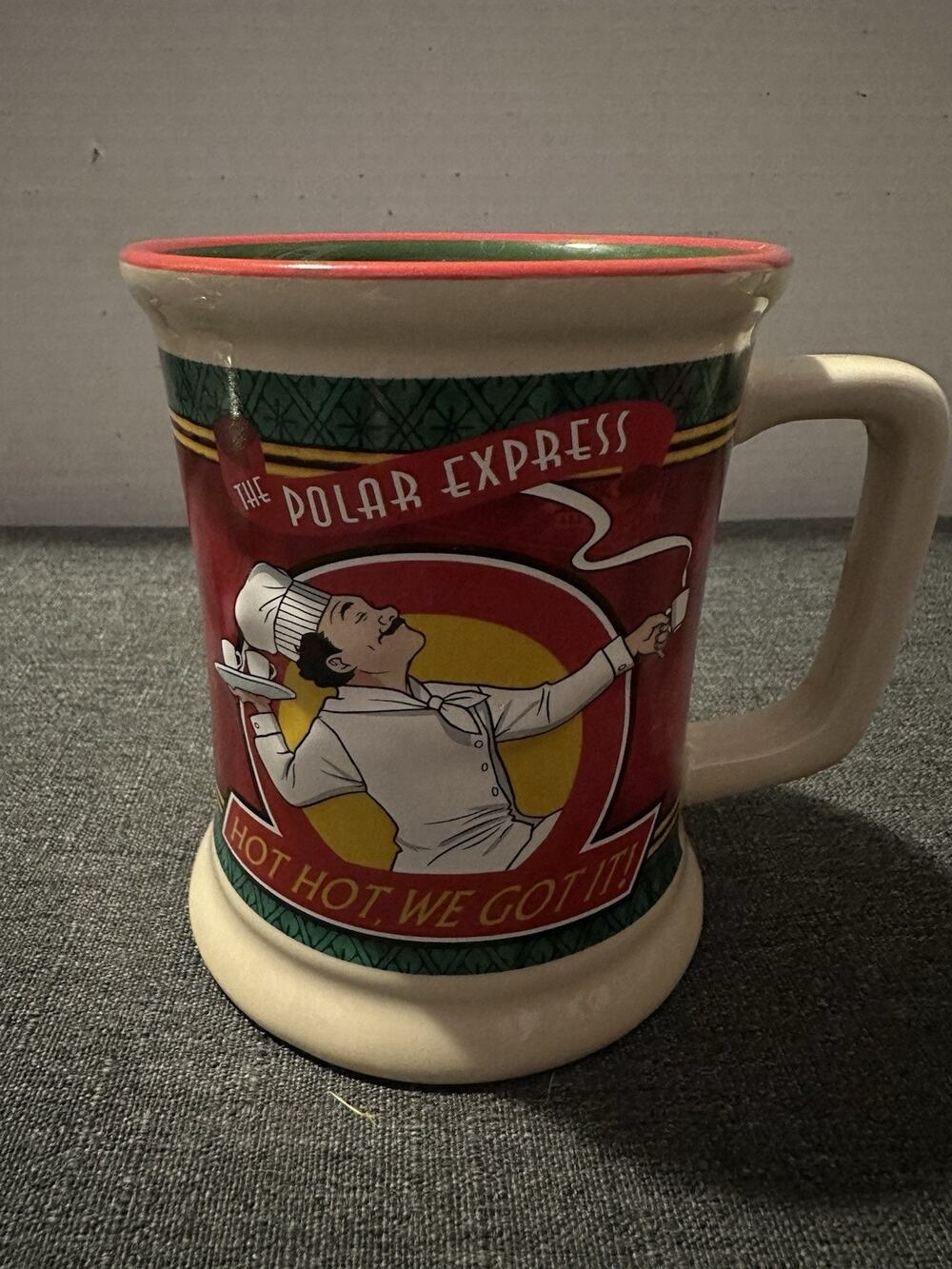 The Polar Express Mug Warner Bros 2014 Hot Hot We Got It Christmas Coffee Cup